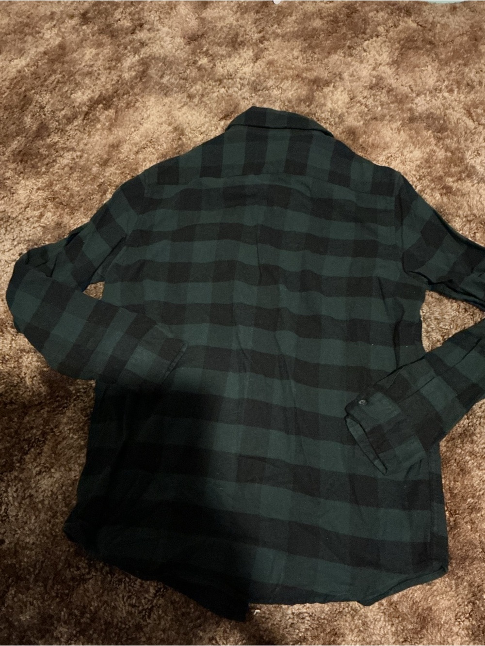 Goodfellow & Co Green and Black Plaid Button-Down Shirt - Picture 5 of 5
